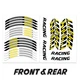 Yellow 17 inch Wheel Sticker FC66 For Triumph STREET TRIPLE 765 / R 17-21 20