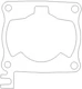 Honda CR125R 12191-KZ4-L30 Cylinder Base Gasket