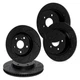 For Honda Civic 16-23 R1 Concepts Drilled & Slotted Front & Rear Brake Rotor Set