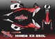 HONDA XR 650L XR650 CUSTSTOM GRAPHICS KIT GRAFICAS DECAL POWER WING RED