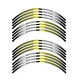 R03B For Ducati Monster 1100 S EVO 09-14 Yellow Rim Tape Sticker 13 12 11 10