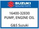 Suzuki OEM Part 16400-32E00 PUMP ASSY,ENG OIL