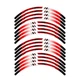 For Suzuki Bandit GSF 1250 13 14 15 16 17 18 17 inch Wheel Sticker Red SHADE