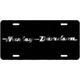 Harley-Davidson Acrylic Laser Cut Text Black License Plate