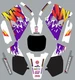 Old School Graphics for Yamaha YZ 125 250 YZ250 YZ125 1996-2001 Decals
