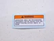 Honda FL400R FL400 FL 400R 400 Pilot Operator Only Warning Label Decal Mark
