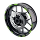 Green RUSH1 Wheel Sticker 17 inch Rim For Honda CB650R 19 20