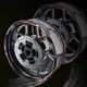 Red 17 Inch Outer Rim Sticker Stripe Decal P05B For Suzuki SV 650X