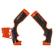 Acerbis X-Grip Frame Guards 16 KTM Orange/Black For KTM 65 SX 2014-2023