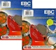 2 SETS EBC Front+Rear Carbon Brake Pads1987-2007 Kawasaki KLR650 FA130X+FA67X