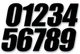 Dcor Individual Numbers 4in. - No.1 - Black Motorcycle ATV/UTV Dirt Bike 45-24-1