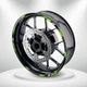 Green 17'' Rim Wheel Sticker Decal Strip Tape D01B For Kawasaki Ninja 650R