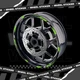 Green 17 Inch Outer Rim Sticker Stripe Decal D01B For Ducati Monster 400