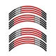 Red LINE 17 inch Edge Rim Sticker For Kawasaki VULCAN S 650 EN650 16 17 18 19 20