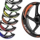 Orange Rim Wheels Rim Decal Sticker GP08 For Yamaha MT-09 Tracer FZ09 FJ09