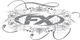 Factory Effex Logo Stickers 5pk FX 10-90018