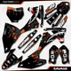 Black & Orange Savage Camo Racing Graphics Kit fits KTM 18-24 Sx85 Sx 85 Decal