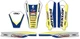 Factory Effex Universal Trim Kit Blue/White/Yellow #19-50620 Husqvarna