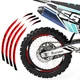 Red Dirt Bike MX Wheel Rim Sticker R03B For Yamaha YZ 450FX 24 23 22 21 20 19 18