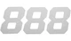 Dcor Race Plate Number #8 4"H White 3-Pack