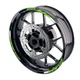 Green RUSH3 17 inch Edge Rim Sticker For Yamaha MT03 18 19 20