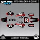 Graphics Kit for COBRA CX50 JR 2014-2021 FH Series - Red
