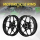 Gloss Black 2.75" Front 4" Rear Cast Wheel Rim for Yamaha MT03 20-24 R3 15-24