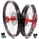 KKE 21/18" Cast Wheels Rims fit Honda XR400R 1996-2004 XR600R 1991-2000 Red Nuts