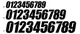 Dcor Slash Series Individual Numbers 7in. - No.4 - Black Motorcycle 45-31-4