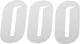 DCOR - 45-28-0 - Slash Number Plate - #0 - White - 4"