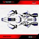 White & Blue Shift Racing Graphics Kit fits Honda Cr85 03-07 CR 85 Decal