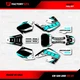 Black & Cyan Shift Racing Graphics Kit fits Honda Cr125 Cr250 00-01 CR 125 250