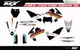 Fit KTM XCW XCFW EXC EXCF 2017 to 2019 & SX SXF XC XCF 2016 to 2018 graphic kit
