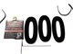 NOS FX Factory Effex 7" Black Number Plate Sticker #0 FX02-4340 QTY3