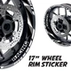 DIMA 17'' Rim Wheel Stickers Decal Kit For Suzuki Bandit GSF 1250 07-18 17 16 15