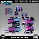 Graphics Kit for STACYC 12 EDRIVE and 16 EDRIVE BRUSHED Swift - Magenta Shift