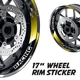 GP18 Wheel Rim Sticker Set For Suzuki SV 650X GSXS750 GSX 750