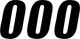 DCOR - 45-26-0 - SX Plate Number - #0 - Black - 6"