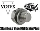 Stainless Steel Oil Drain Plug fits Honda EB11000 | EM400 Generator