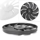 Black Engine Radiator Cooling Fan For Honda CBR1000RR 2004-16 CBR600RR 2003-2016