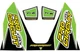 Pro Circuit Ti-6 Exhaust Muffler Decal Sticker Kit | Green/Black (DC22TI6-GRN)