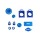 Tusk Billet Bling Kit Blue for Yamaha YZ250FX 2016-2024
