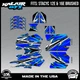 Graphics Kit for STACYC 12 EDRIVE and 16 EDRIVE BRUSHED Shred-blue