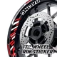 Red 17 inch Wheel Sticker FC66 For Aprilia FALCO 1000 95-05 04 03 02 01 00