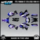 Graphics Kit for Yamaha YZ250 YZ125 (1996-2001) YZ 250 YZ 125 Turbo - Purple