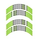 Green STRIPE 17 inch Edge Rim Sticker For Suzuki Bandit GSF 1250 14 15 16 17 18