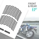 White 17 inch Tape Stripe Rim Stickers C02B For Yamaha MT07 18-21 20 19