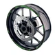For Suzuki SV 650X 19-20 0 Wheel Edge Rim Stickers 17 inch S03B Green