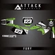 Attack Graphics KAW_C_05_FURY Custom Fury Complete Bike Graphics Kit