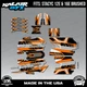 Graphics Kit for STACYC 12 EDRIVE and 16 EDRIVE BRUSHED Swift-orange